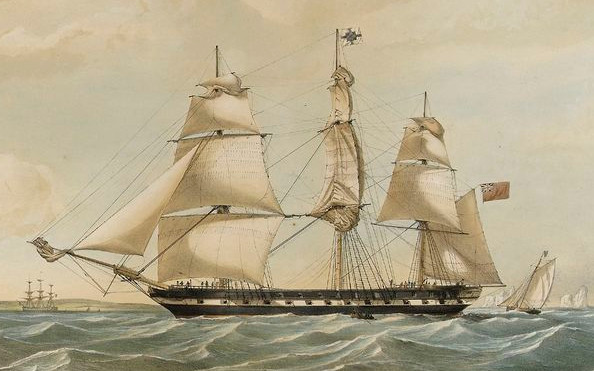 Blackwall frigate Seringapatam launched 1837