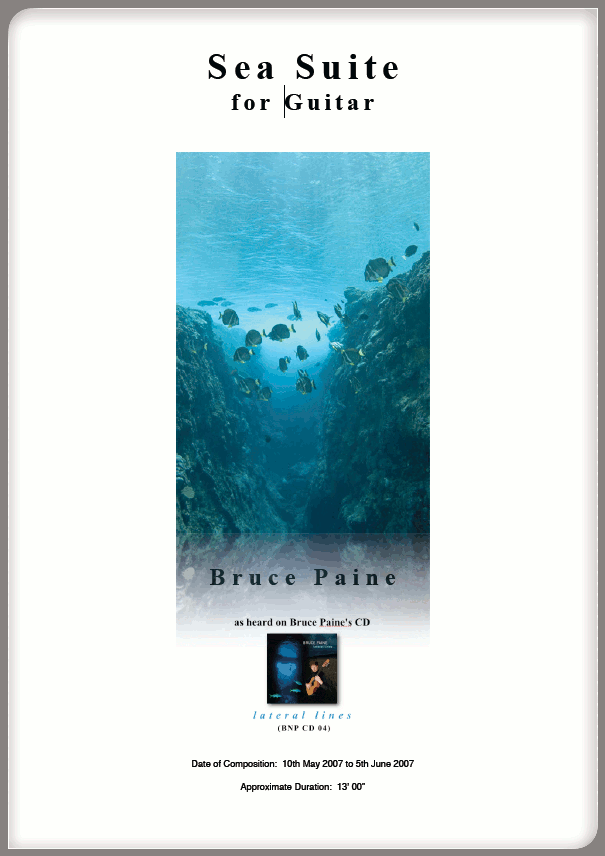 Picture of Bruce Paine’s Sea Suite cover page