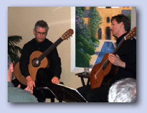 Bruce Paine & Rex Button during Torbay house concert