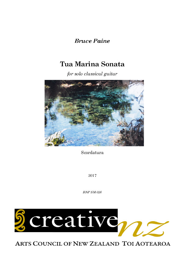 Picture of the Tua Marina Sonata sheet music cover page